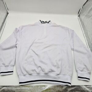 Carnival Quarter Zip Pullover Sweatshirt White L XL Mens‎ Womens Long Sleeve